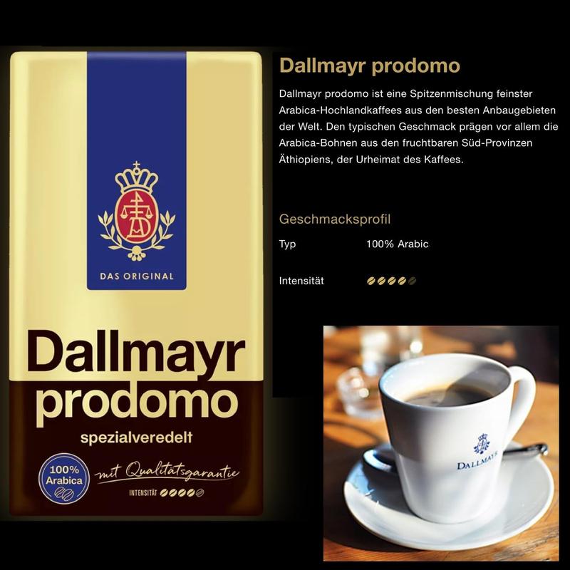 Café moído Dallmayr Prodomo 1000 g, pacote com 2 - Café - Magazine